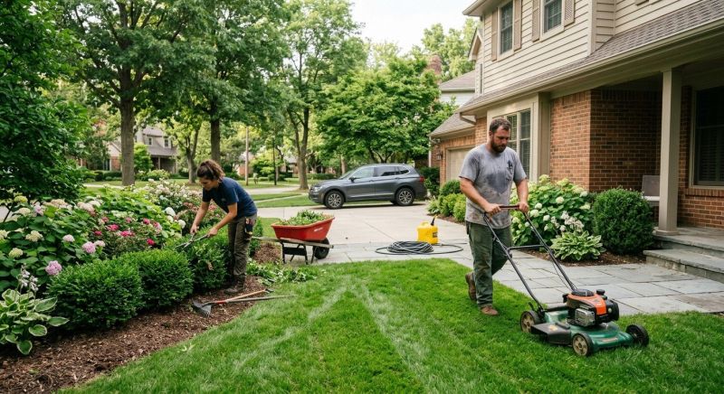 Residential Yard Mowing